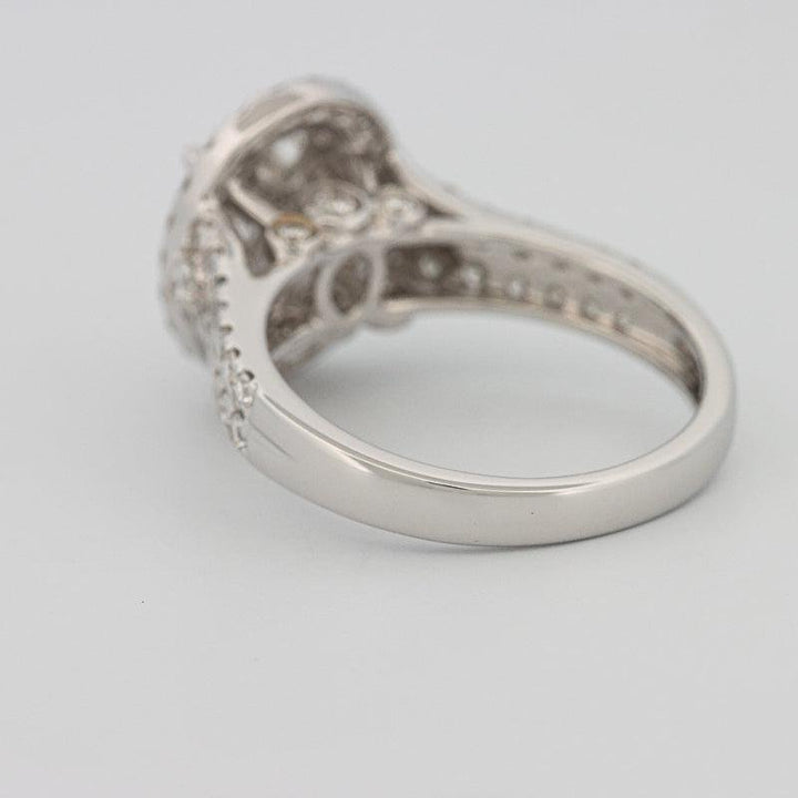 Invisible oval diamond ring - ZIZOV DIAMONDS