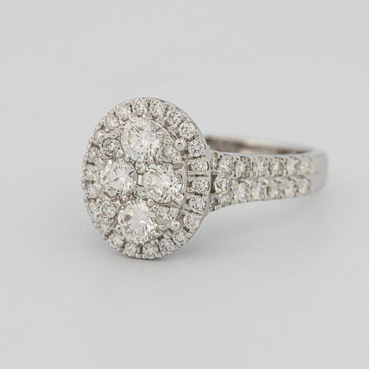 Invisible oval diamond ring - ZIZOV DIAMONDS