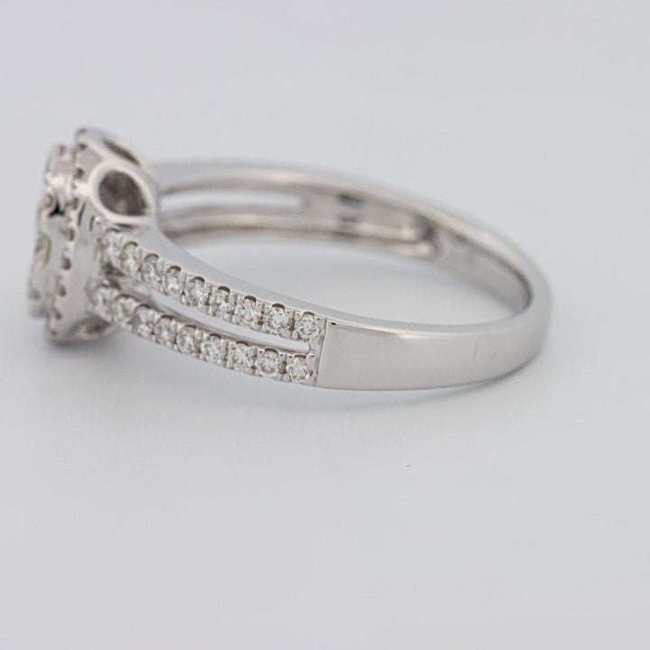 Invisible Oval Halo Diamond Ring - ZIZOV DIAMONDS