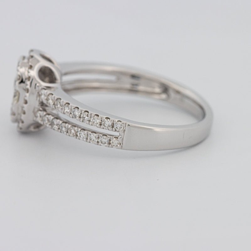 Invisible Oval Halo Diamond Ring - ZIZOV DIAMONDS