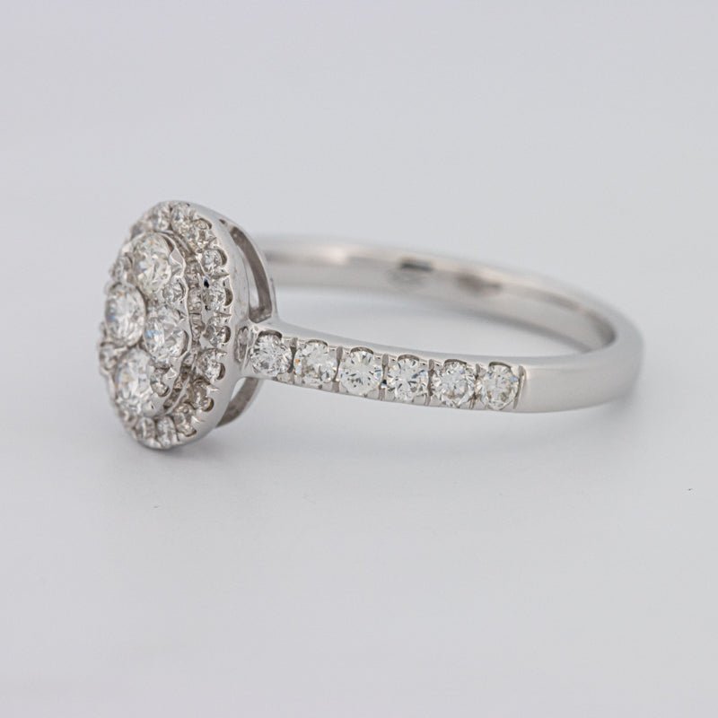 Invisible Oval Halo Diamond Ring - ZIZOV DIAMONDS