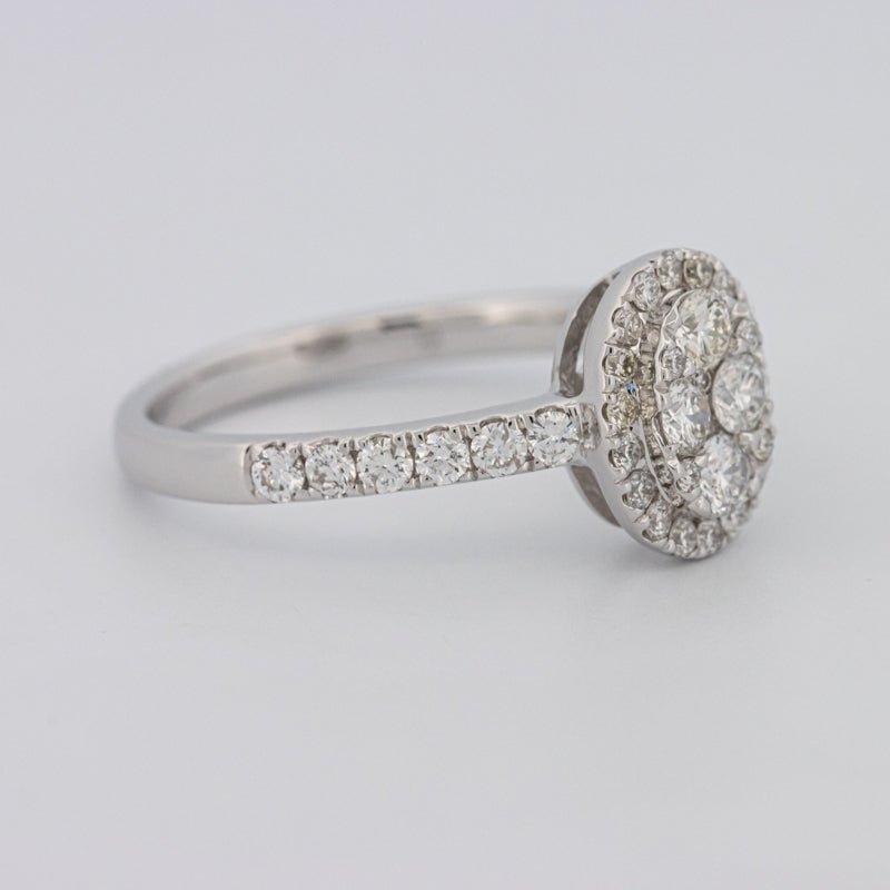 Invisible Oval Halo Diamond Ring - ZIZOV DIAMONDS