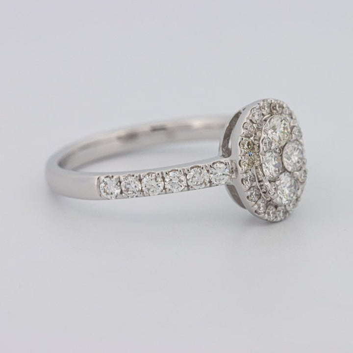 Invisible Oval Halo Diamond Ring - ZIZOV DIAMONDS