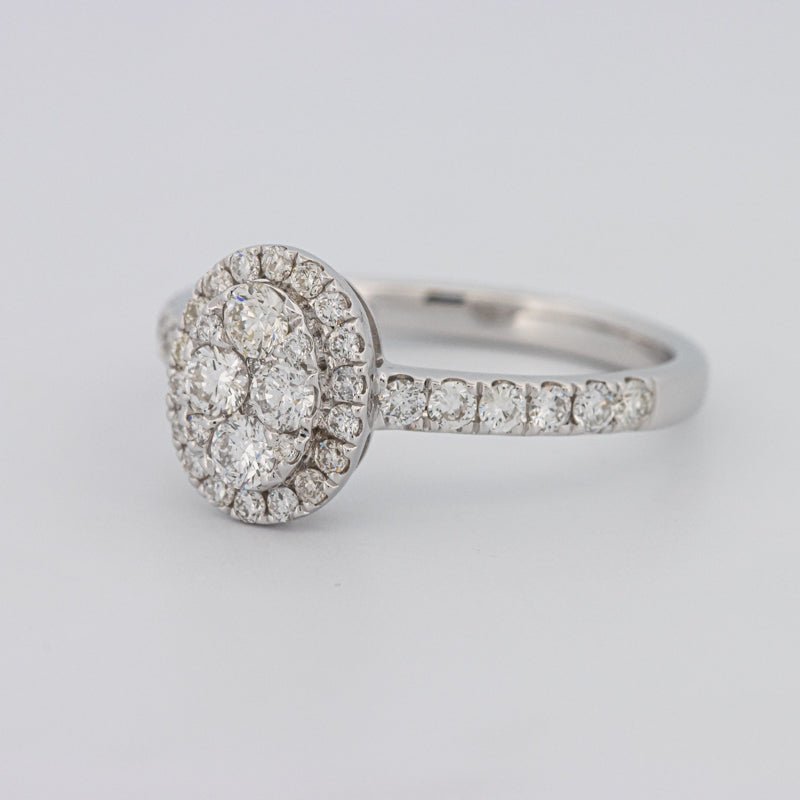 Invisible Oval Halo Diamond Ring - ZIZOV DIAMONDS