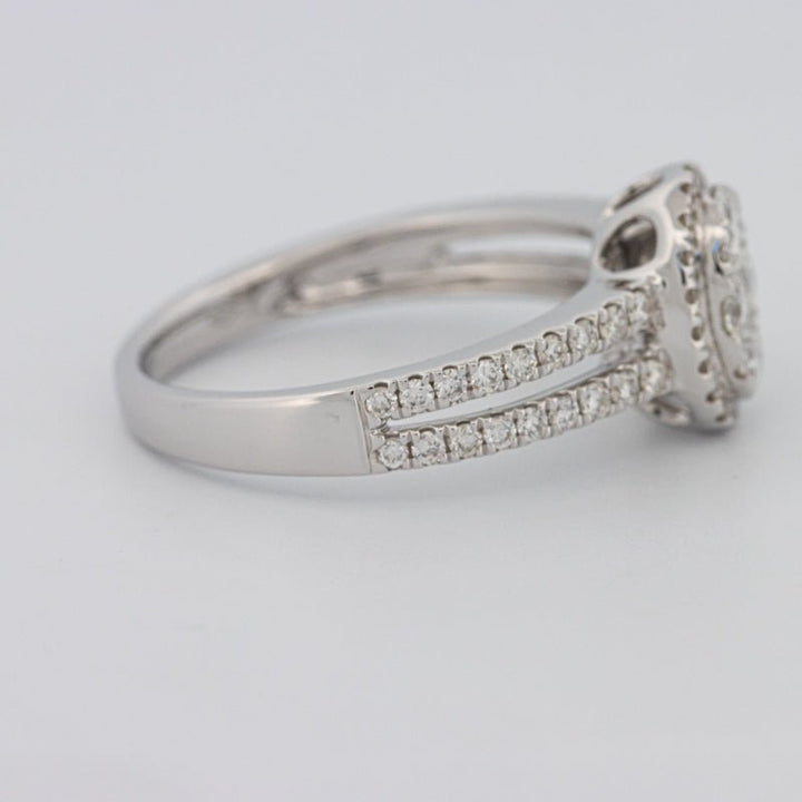 Invisible Oval Halo Diamond Ring - ZIZOV DIAMONDS