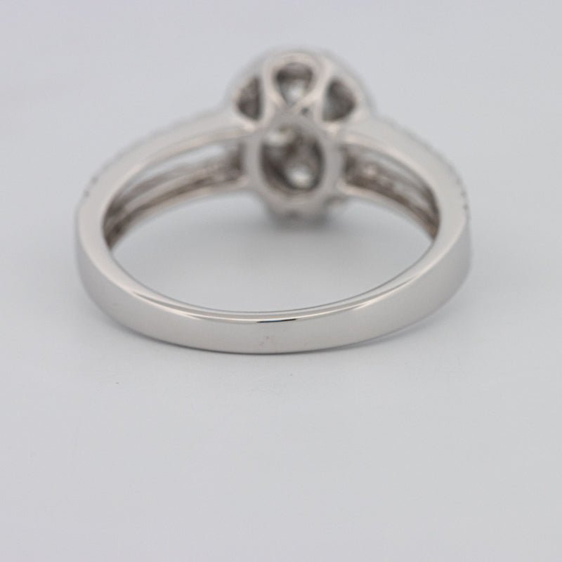 Invisible Oval Halo Diamond Ring - ZIZOV DIAMONDS