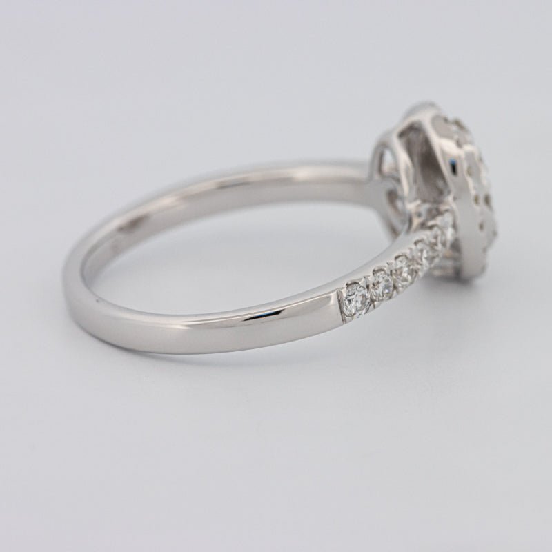 Invisible Oval Halo Diamond Ring - ZIZOV DIAMONDS