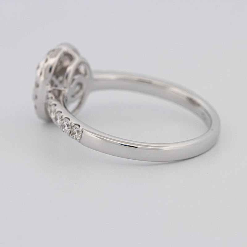 Invisible Oval Halo Diamond Ring - ZIZOV DIAMONDS