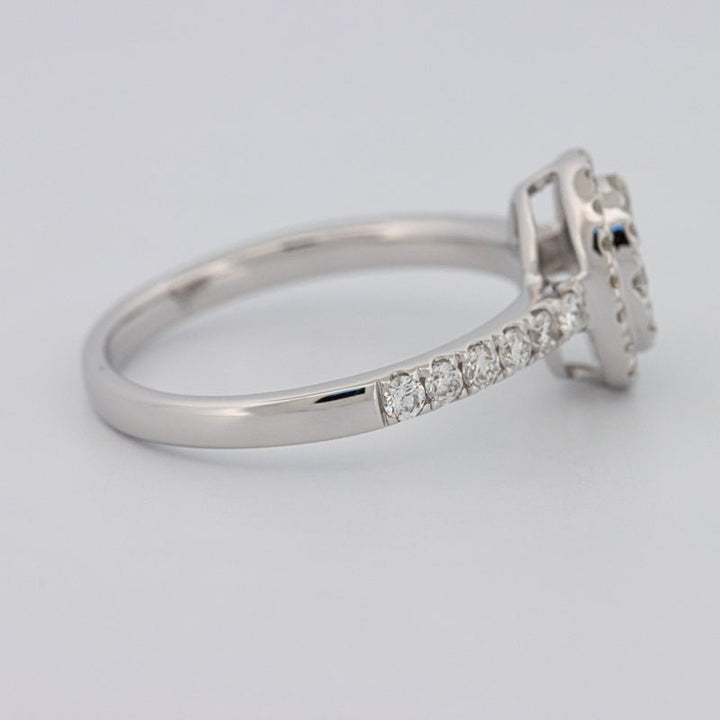 Invisible Oval Halo Diamond Ring - ZIZOV DIAMONDS