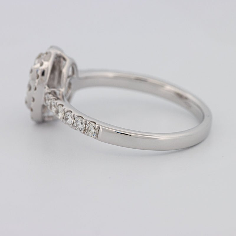 Invisible Oval Halo Diamond Ring - ZIZOV DIAMONDS