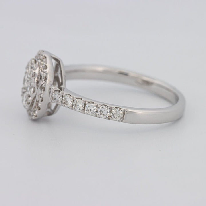 Invisible Oval Halo Diamond Ring - ZIZOV DIAMONDS