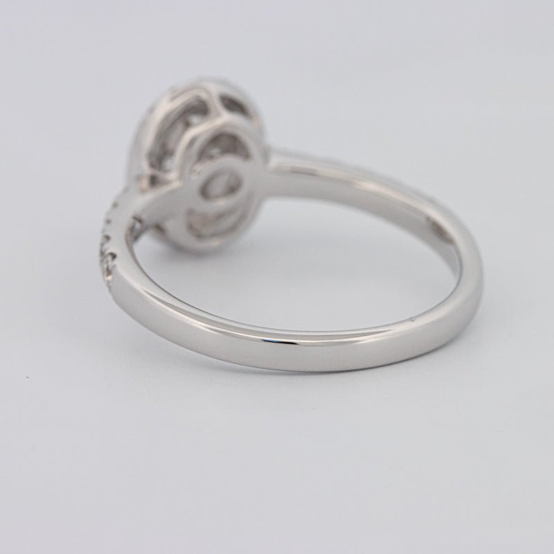 Invisible Oval Halo Diamond Ring - ZIZOV DIAMONDS