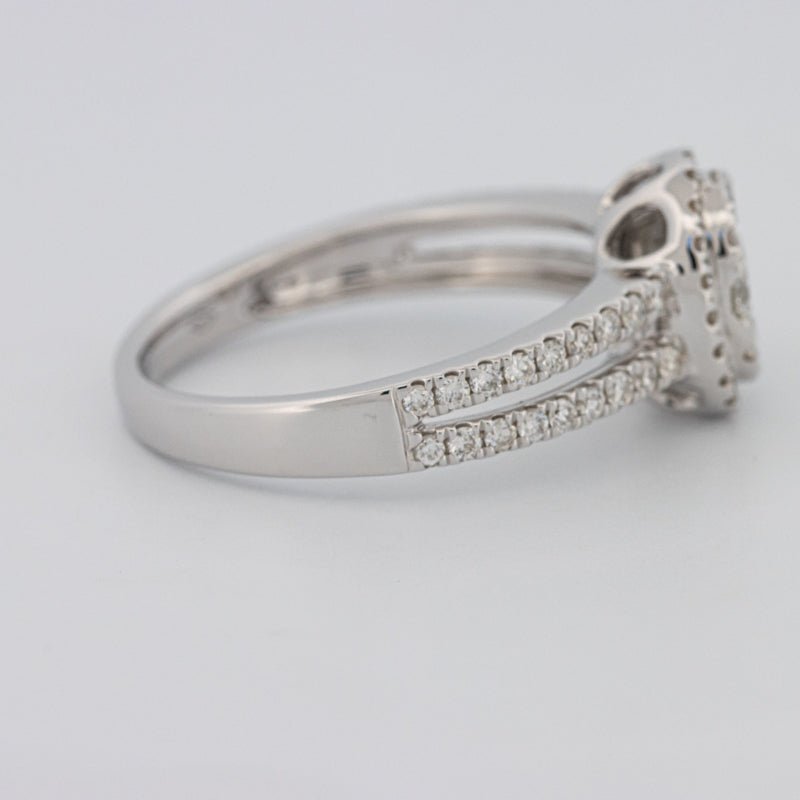 Invisible Oval Halo Diamond Ring - ZIZOV DIAMONDS