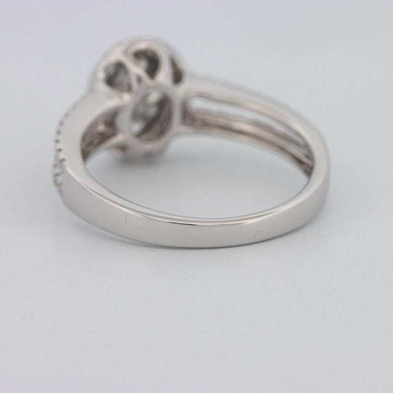 Invisible Oval Halo Diamond Ring - ZIZOV DIAMONDS