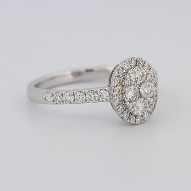 Invisible Oval Halo Diamond Ring - ZIZOV DIAMONDS