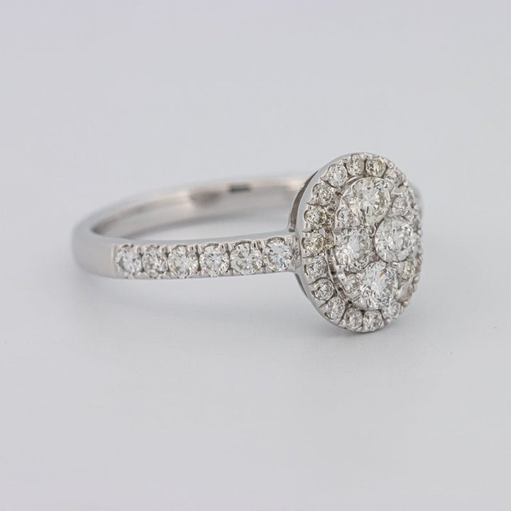 Invisible Oval Halo Diamond Ring - ZIZOV DIAMONDS