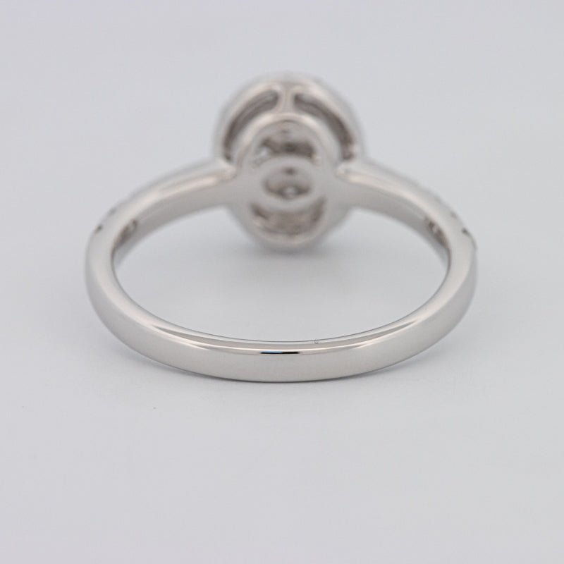 Invisible Oval Halo Diamond Ring - ZIZOV DIAMONDS