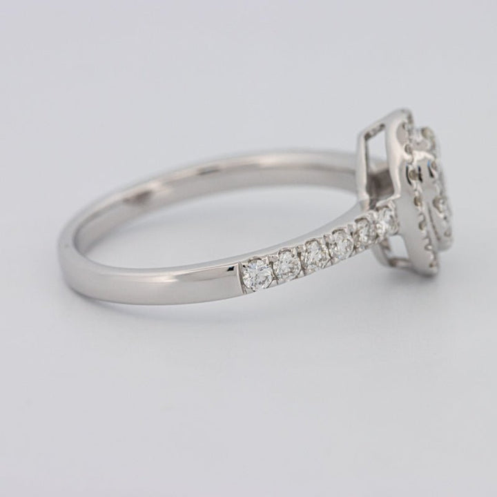 Invisible Oval Halo Diamond Ring - ZIZOV DIAMONDS
