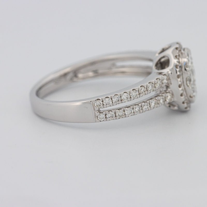 Invisible Oval Halo Diamond Ring - ZIZOV DIAMONDS