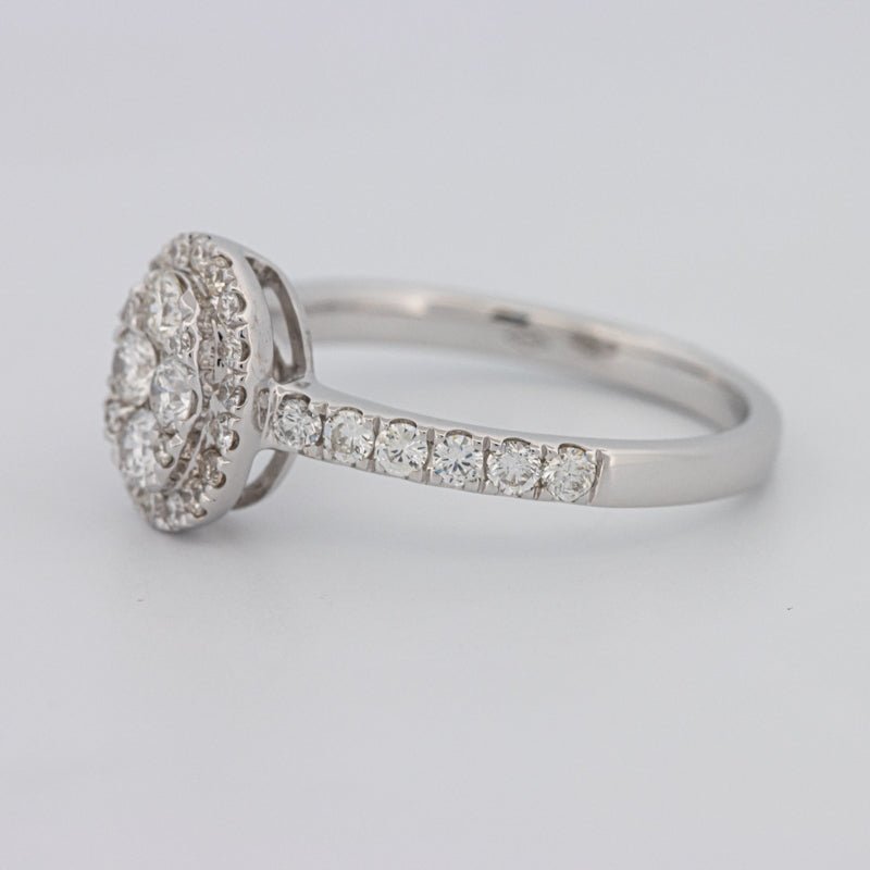 Invisible Oval Halo Diamond Ring - ZIZOV DIAMONDS