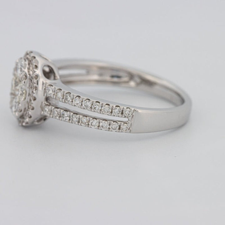 Invisible Oval Halo Diamond Ring - ZIZOV DIAMONDS