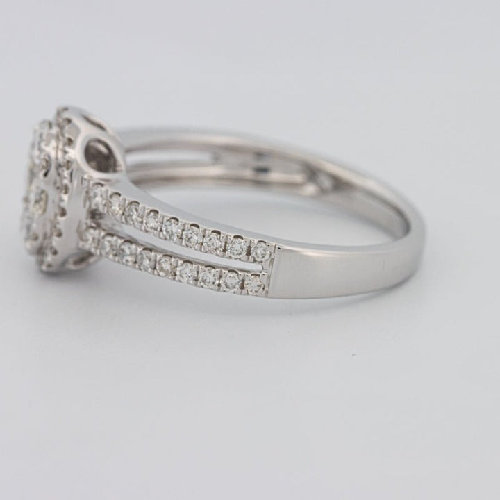 Invisible Oval Halo Diamond Ring - ZIZOV DIAMONDS