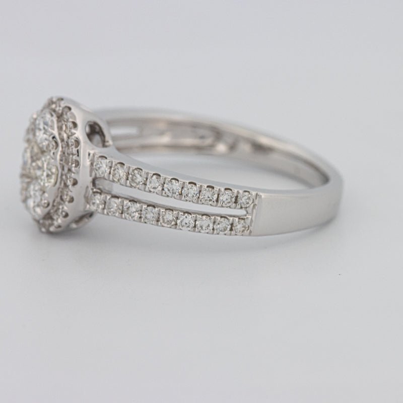 Invisible Oval Halo Diamond Ring - ZIZOV DIAMONDS