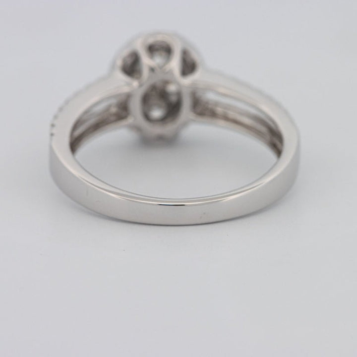 Invisible Oval Halo Diamond Ring - ZIZOV DIAMONDS