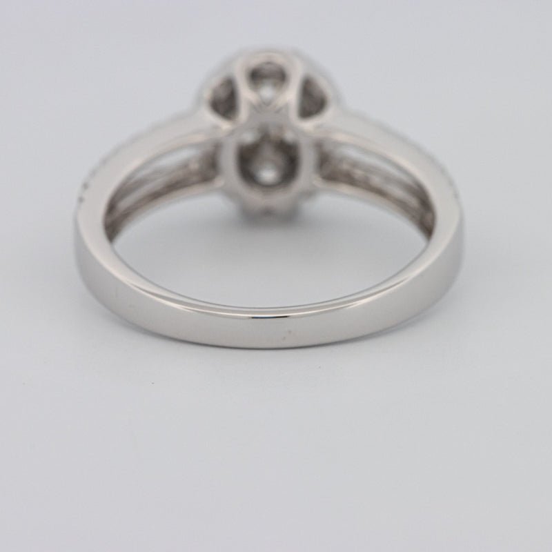 Invisible Oval Halo Diamond Ring - ZIZOV DIAMONDS