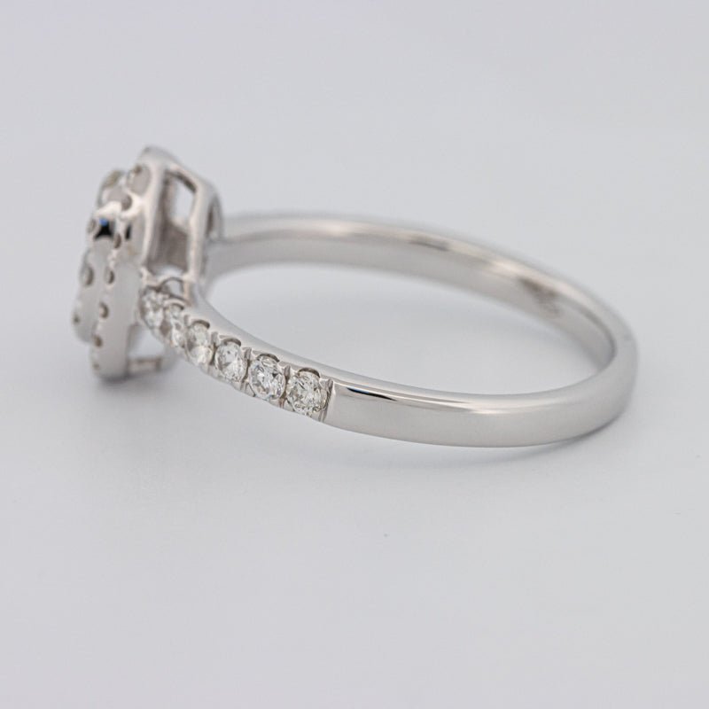 Invisible Oval Halo Diamond Ring - ZIZOV DIAMONDS