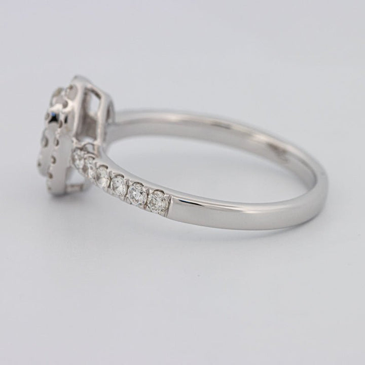 Invisible Oval Halo Diamond Ring - ZIZOV DIAMONDS