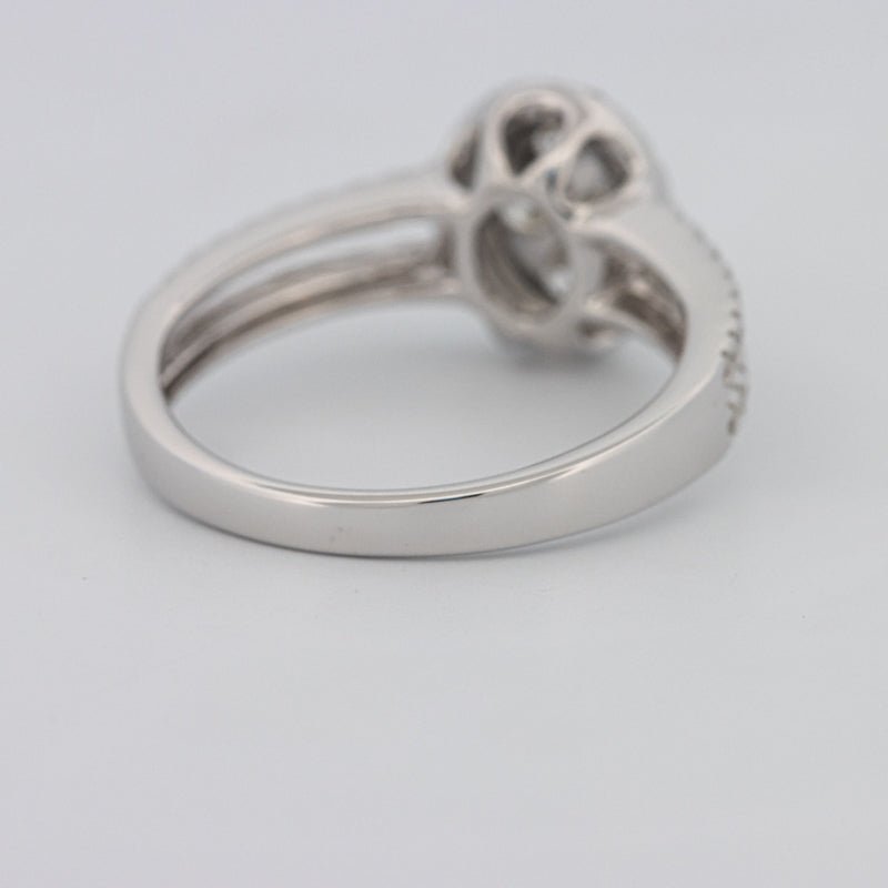 Invisible Oval Halo Diamond Ring - ZIZOV DIAMONDS