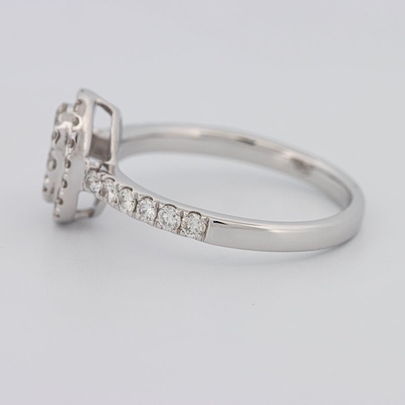 Invisible Oval Halo Diamond Ring - ZIZOV DIAMONDS