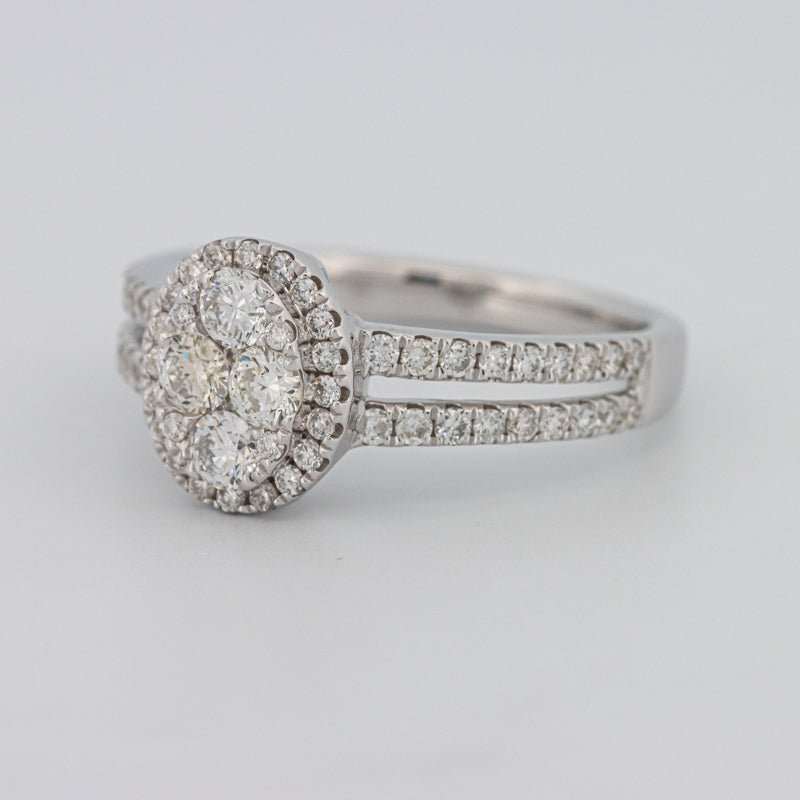 Invisible Oval Halo Diamond Ring - ZIZOV DIAMONDS