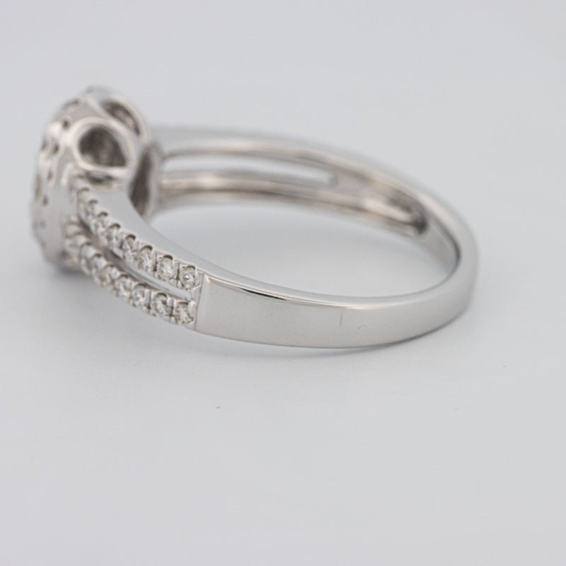 Invisible Oval Halo Diamond Ring - ZIZOV DIAMONDS