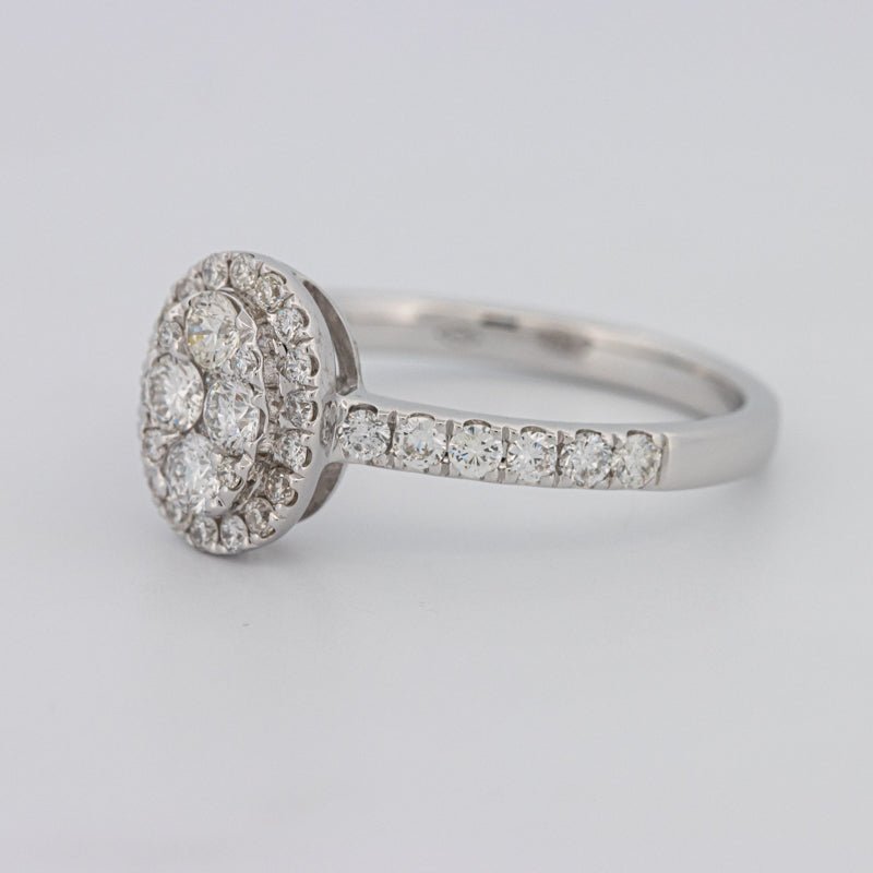 Invisible Oval Halo Diamond Ring - ZIZOV DIAMONDS