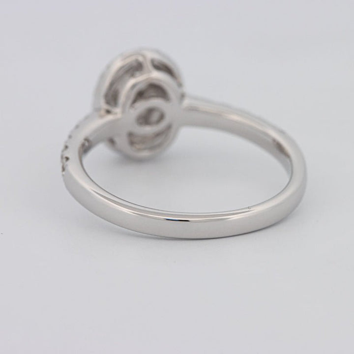 Invisible Oval Halo Diamond Ring - ZIZOV DIAMONDS