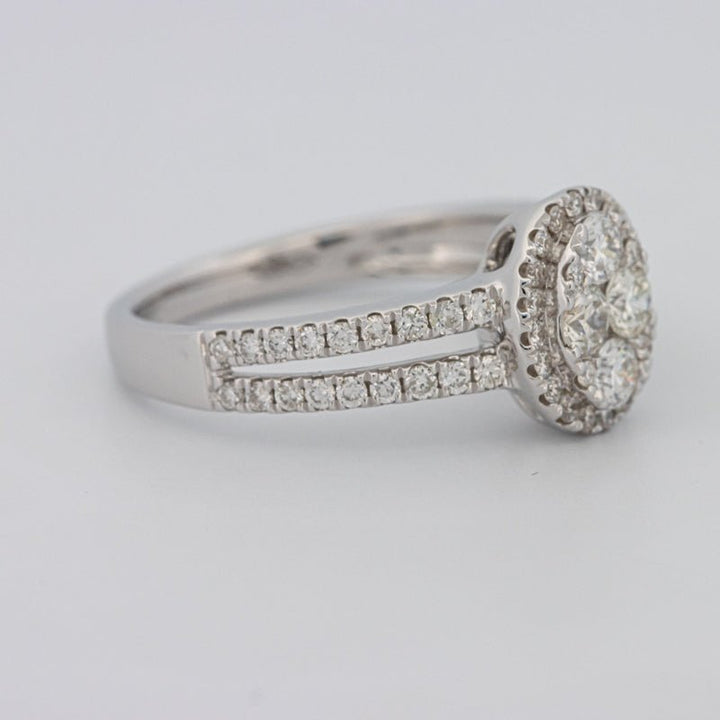 Invisible Oval Halo Diamond Ring - ZIZOV DIAMONDS