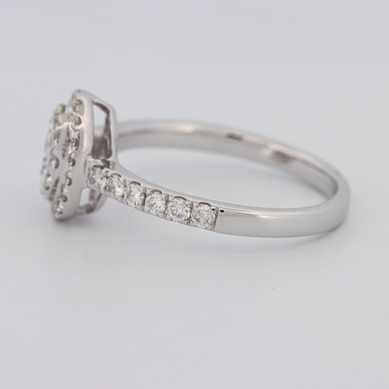 Invisible Oval Halo Diamond Ring - ZIZOV DIAMONDS
