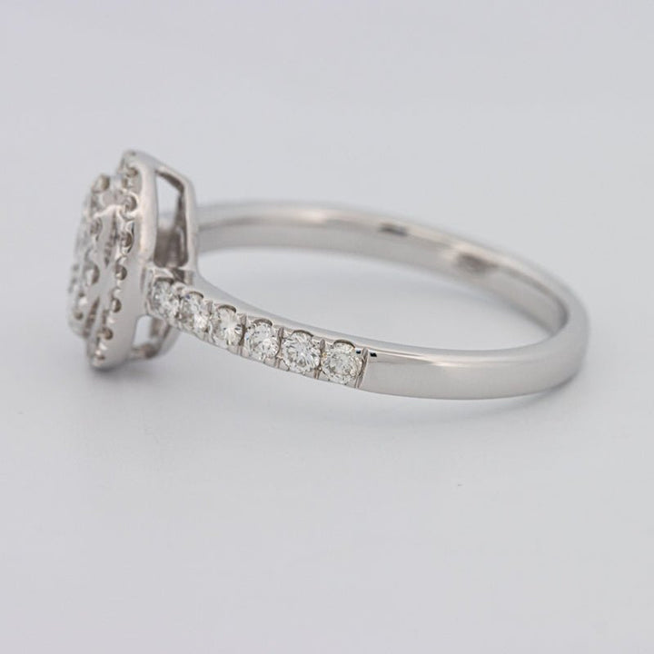 Invisible Oval Halo Diamond Ring - ZIZOV DIAMONDS