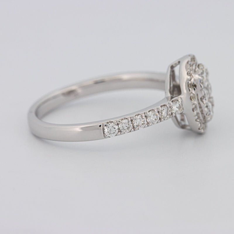 Invisible Oval Halo Diamond Ring - ZIZOV DIAMONDS