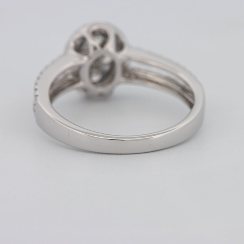 Invisible Oval Halo Diamond Ring - ZIZOV DIAMONDS