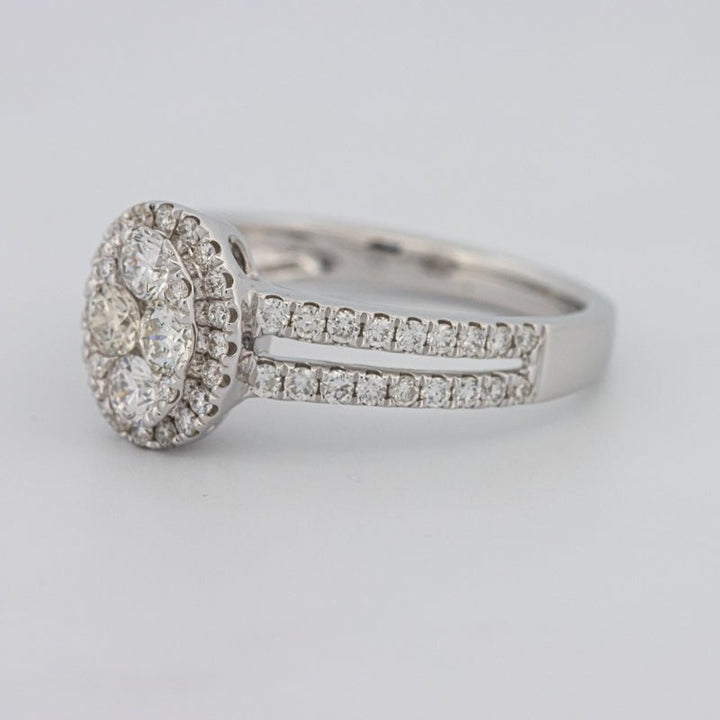 Invisible Oval Halo Diamond Ring - ZIZOV DIAMONDS
