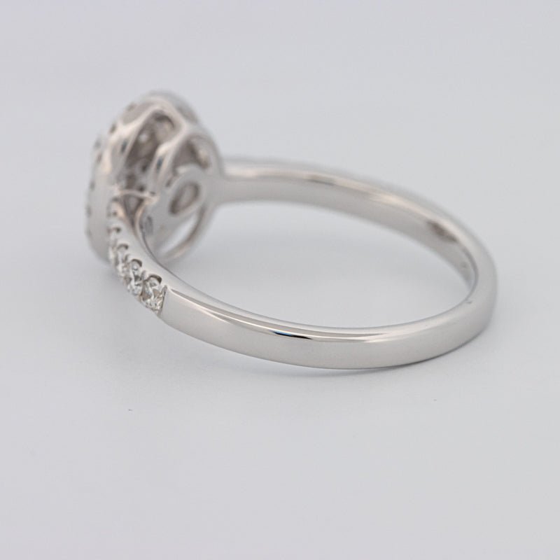 Invisible Oval Halo Diamond Ring - ZIZOV DIAMONDS