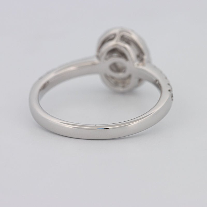 Invisible Oval Halo Diamond Ring - ZIZOV DIAMONDS