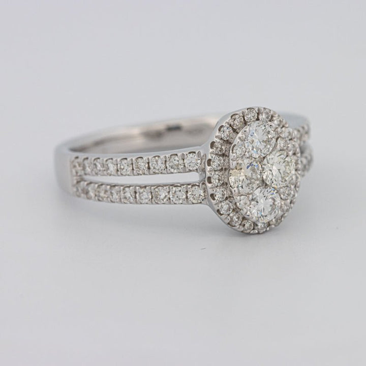Invisible Oval Halo Diamond Ring - ZIZOV DIAMONDS