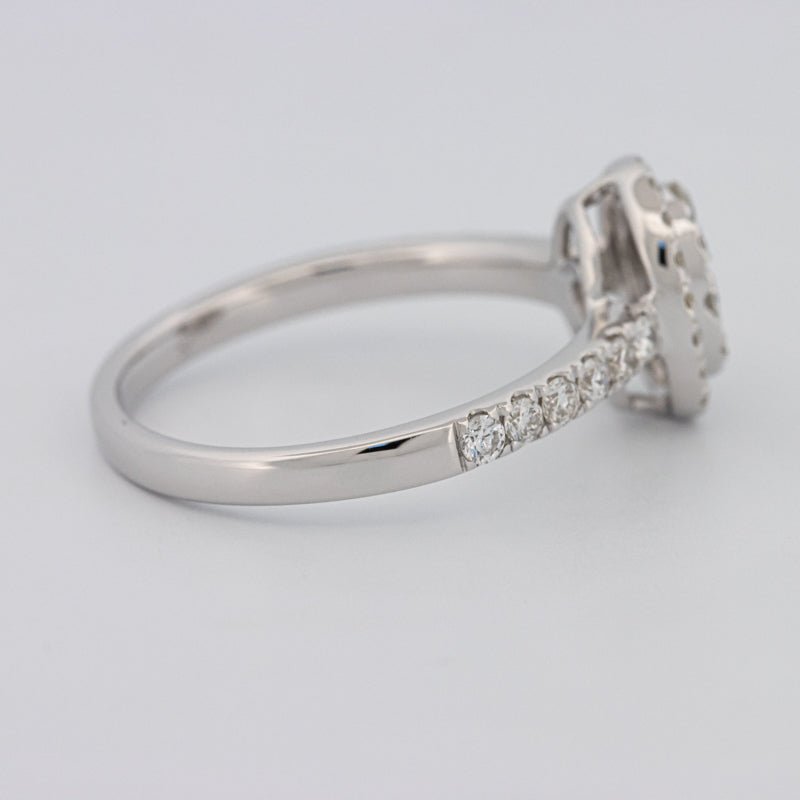 Invisible Oval Halo Diamond Ring - ZIZOV DIAMONDS