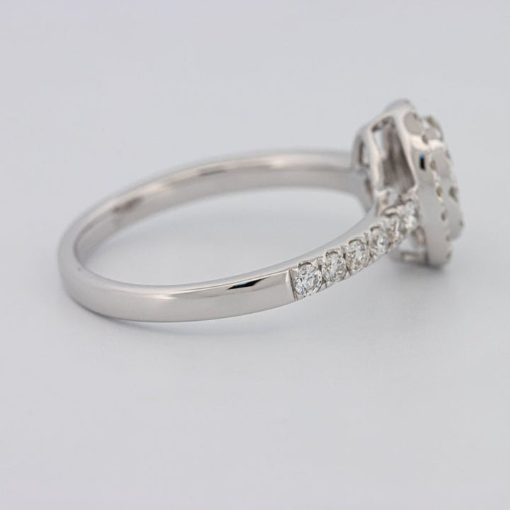 Invisible Oval Halo Diamond Ring - ZIZOV DIAMONDS