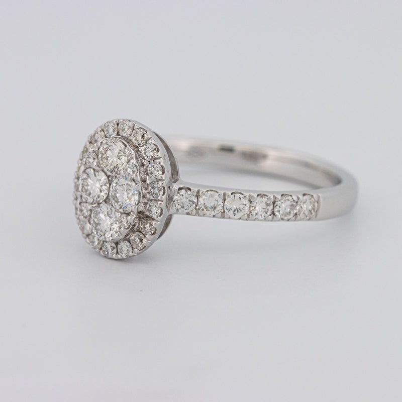 Invisible Oval Halo Diamond Ring - ZIZOV DIAMONDS