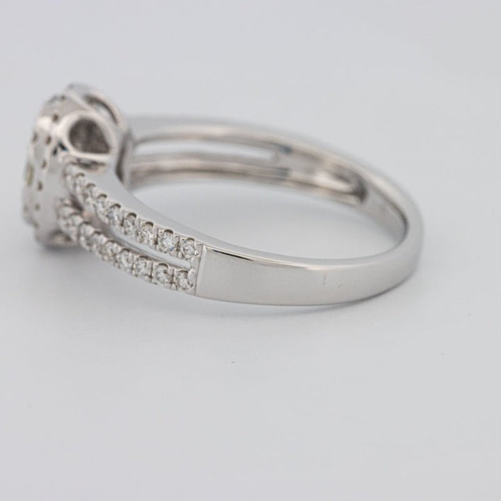 Invisible Oval Halo Diamond Ring - ZIZOV DIAMONDS